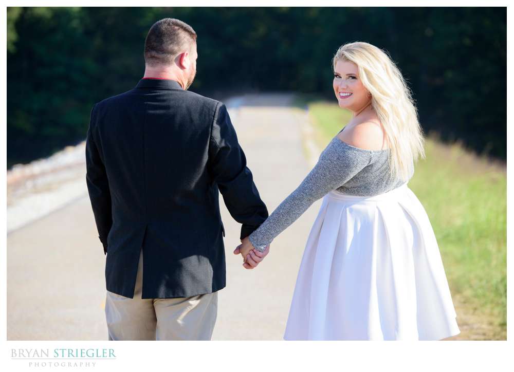 engagement walking a path
